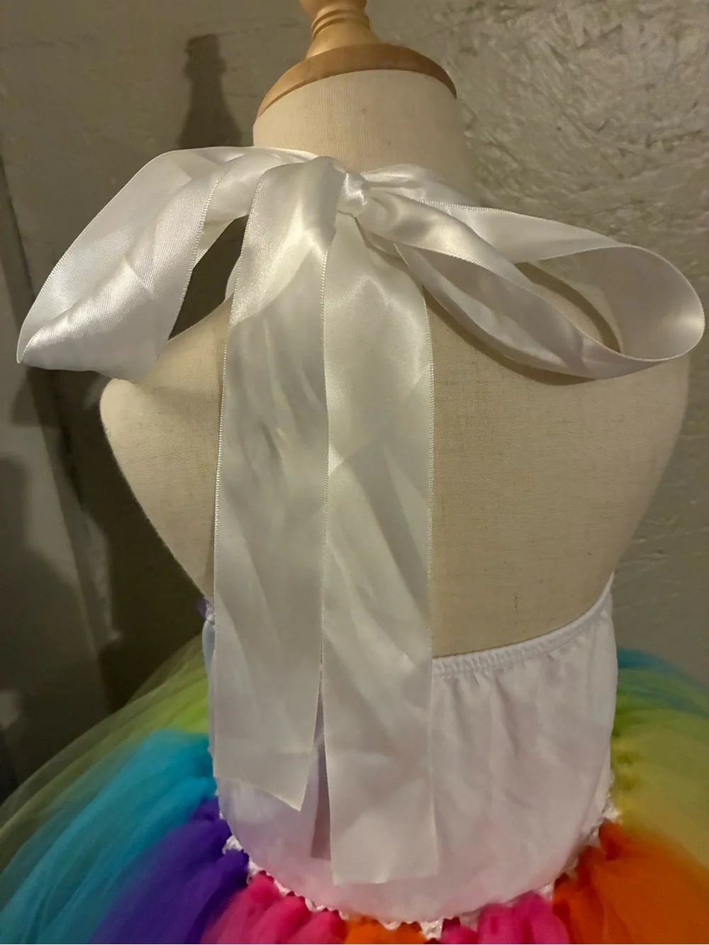 Girls Rainbow Unicorn Tutu Costume Dress - Multicolor